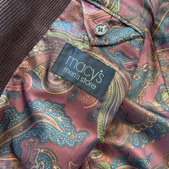 Lauren Ralph Lauren Blazer Mens 46L Dark Brown Corduroy‎ Jacket Sports Coat - Picture 8 of 9